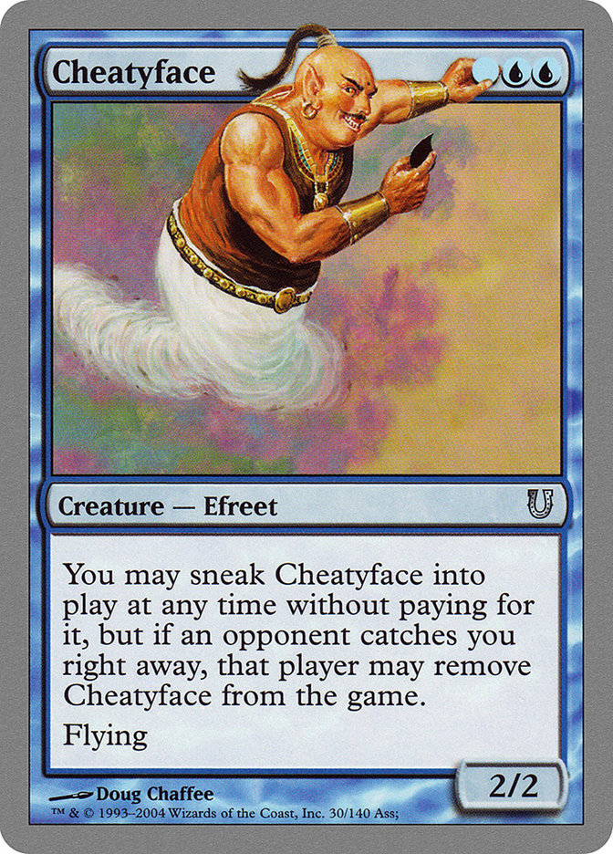 Cheatyface UNH-30 Unhinged Magic card
