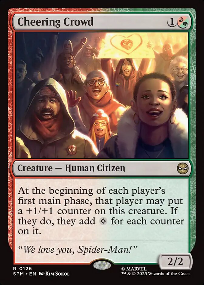 Cheering Crowd SPM-126 Marvel's Spider-Man Magic card