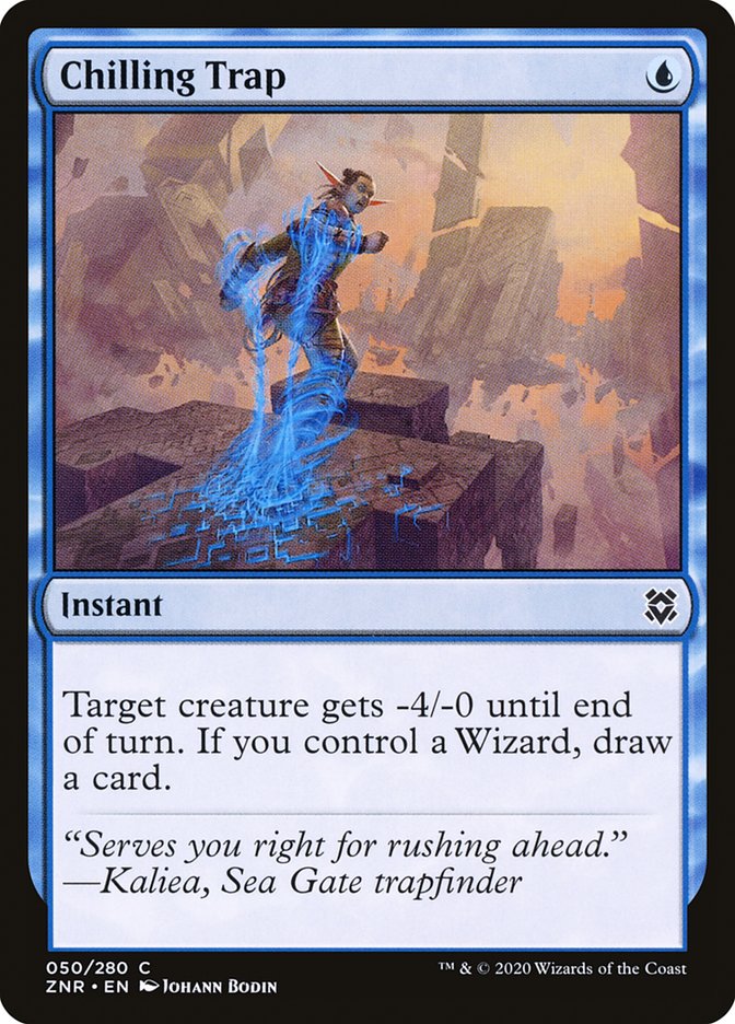 Chilling Trap ZNR-50 Zendikar Rising Magic card