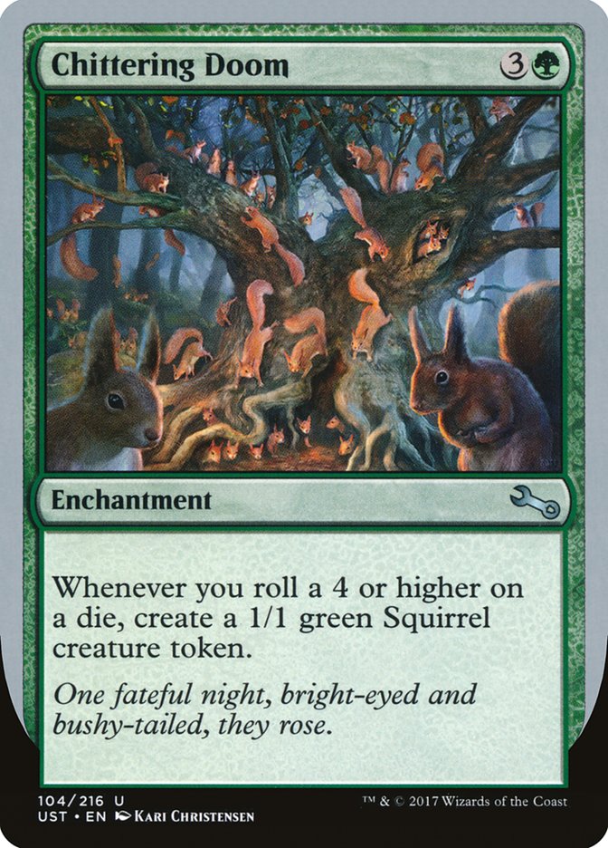 Chittering Doom UST-104 Unstable Magic card