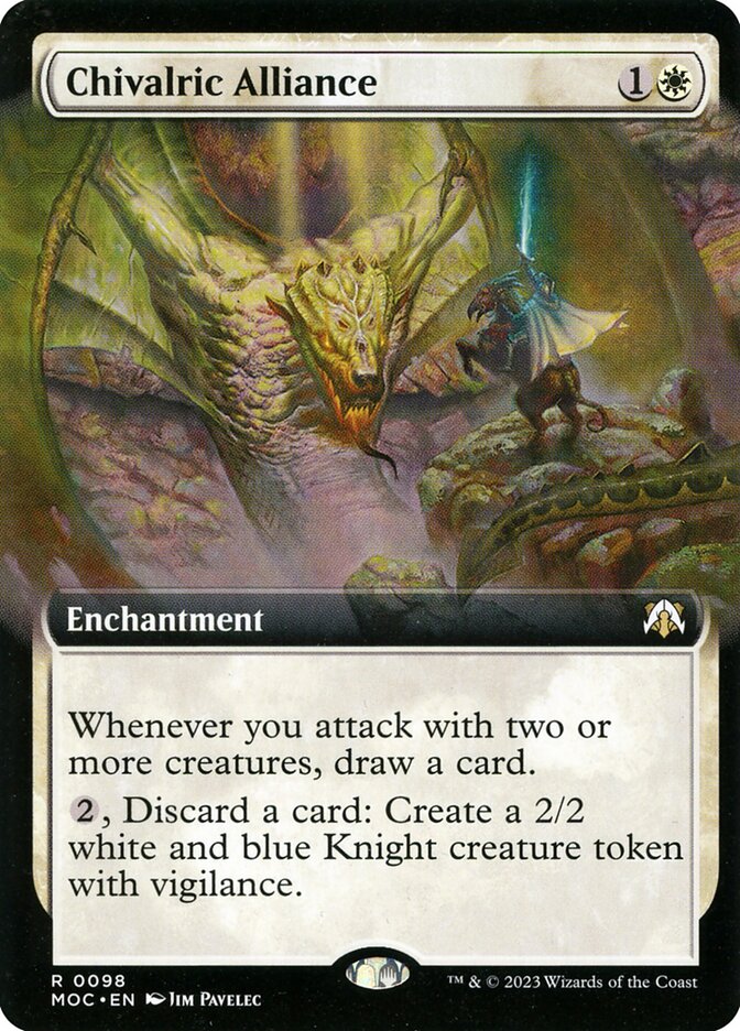 Chivalric Alliance MOC-98 March of the Machine Commander Magic card