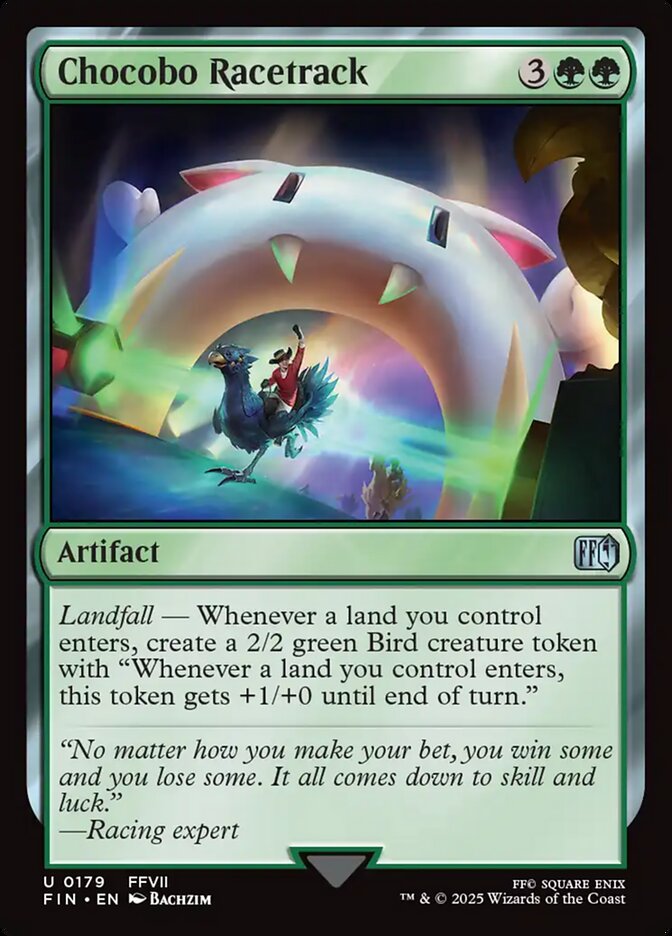 Chocobo Racetrack FIN-179 Final Fantasy Magic card