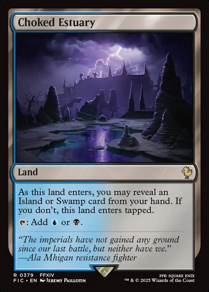Choked Estuary FIC-379 Final Fantasy Commander Magic card