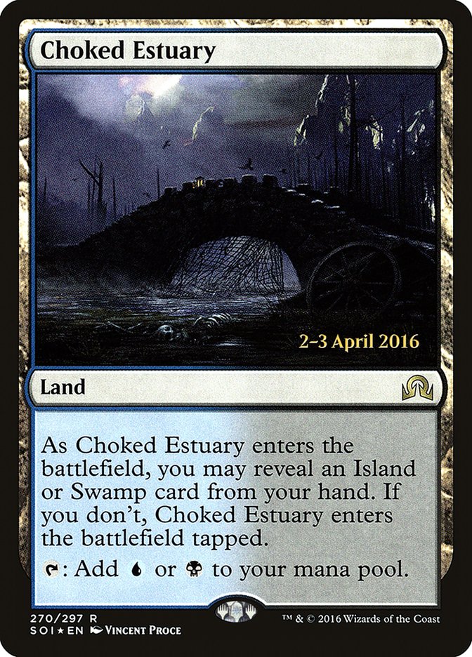 Choked Estuary PSOI-270S Shadows over Innistrad Promos Magic card