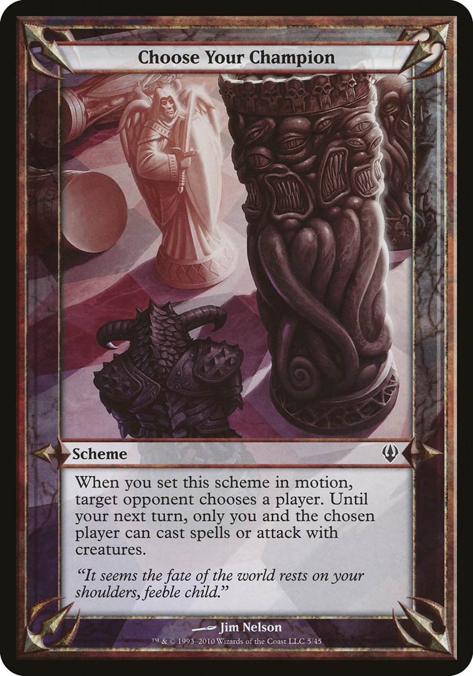 Choose Your Champion OARC-5STAR Archenemy Schemes Magic card