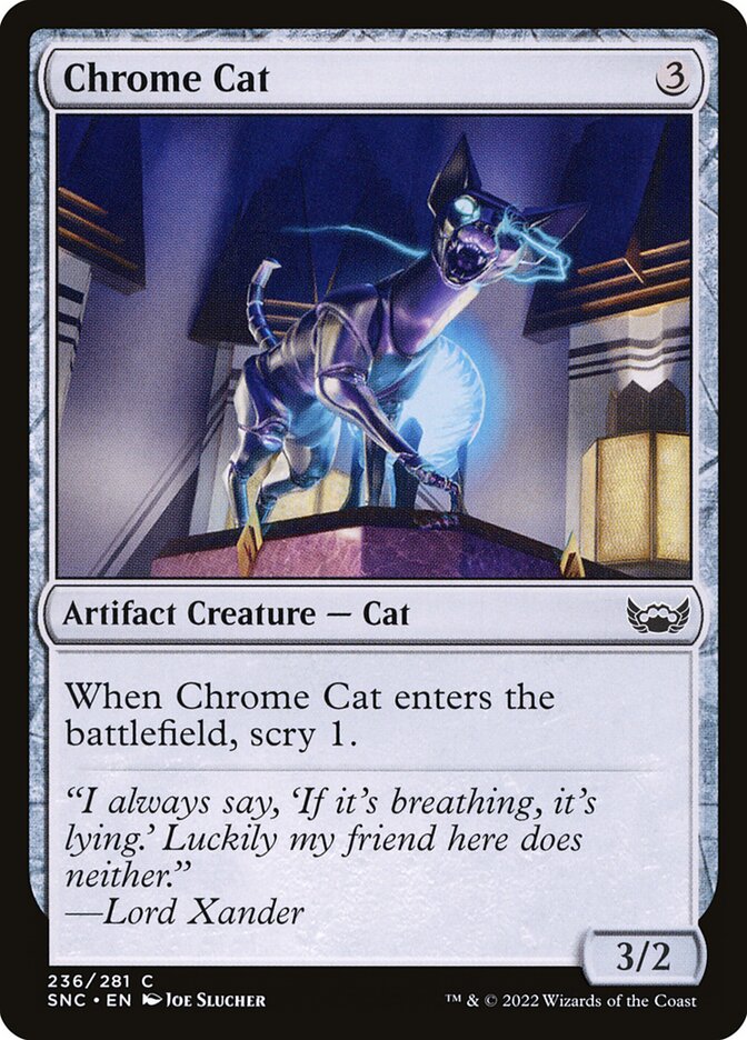 Chrome Cat SNC-236 Streets of New Capenna Magic card