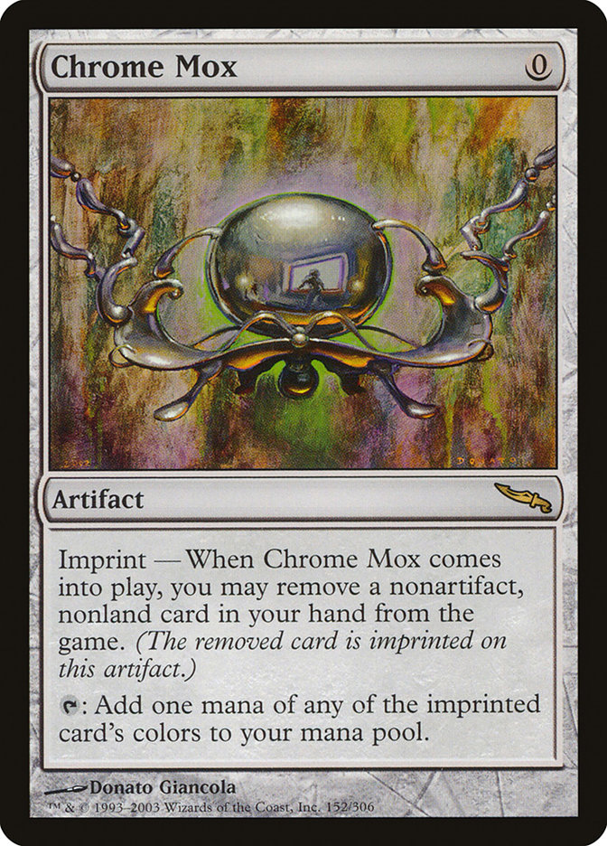 Chrome Mox MRD-152 Mirrodin Magic card