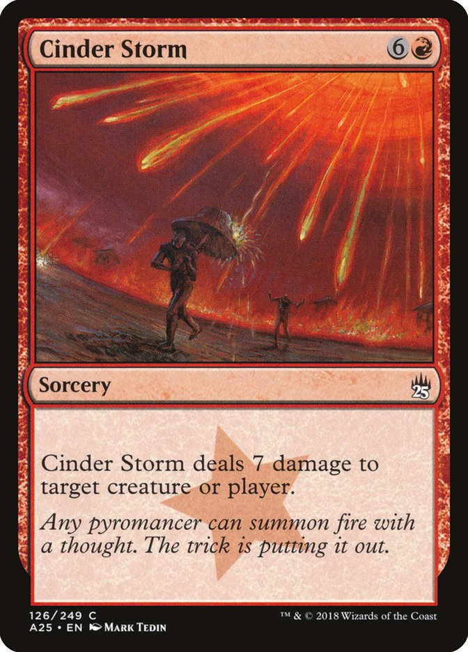Cinder Storm A25-126 Masters 25 Magic card