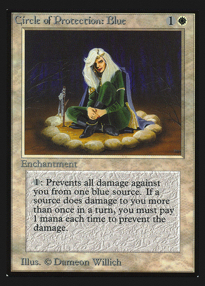 Circle of Protection: Blue CED-11 Collectors' Edition Magic card