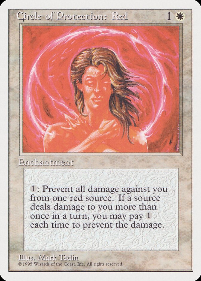 Circle of Protection: Red RQS-3 Rivals Quick Start Set Magic card