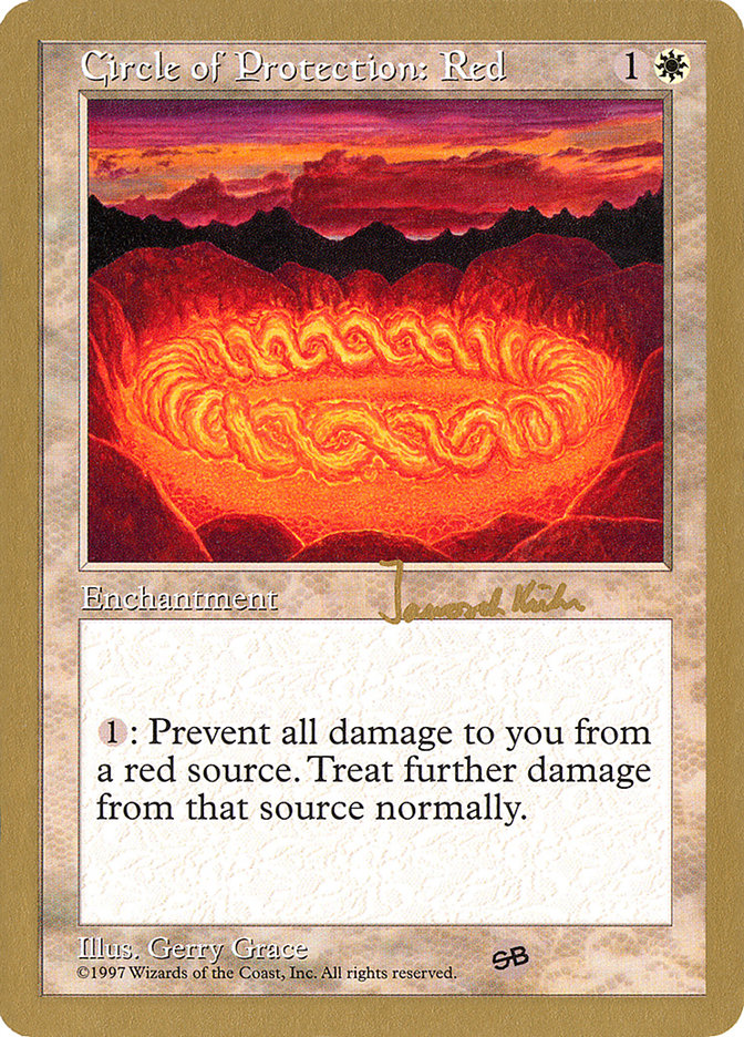 Circle of Protection: Red WC97-JK20SB World Championship Decks 1997 Magic card