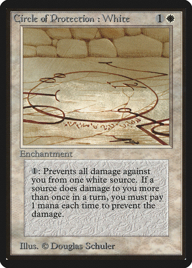Circle of Protection: White LEB-14 Limited Edition Beta Magic card