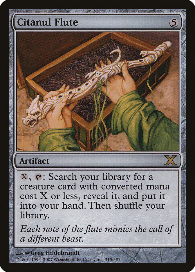 Citanul Flute 10E-315 Tenth Edition Magic card