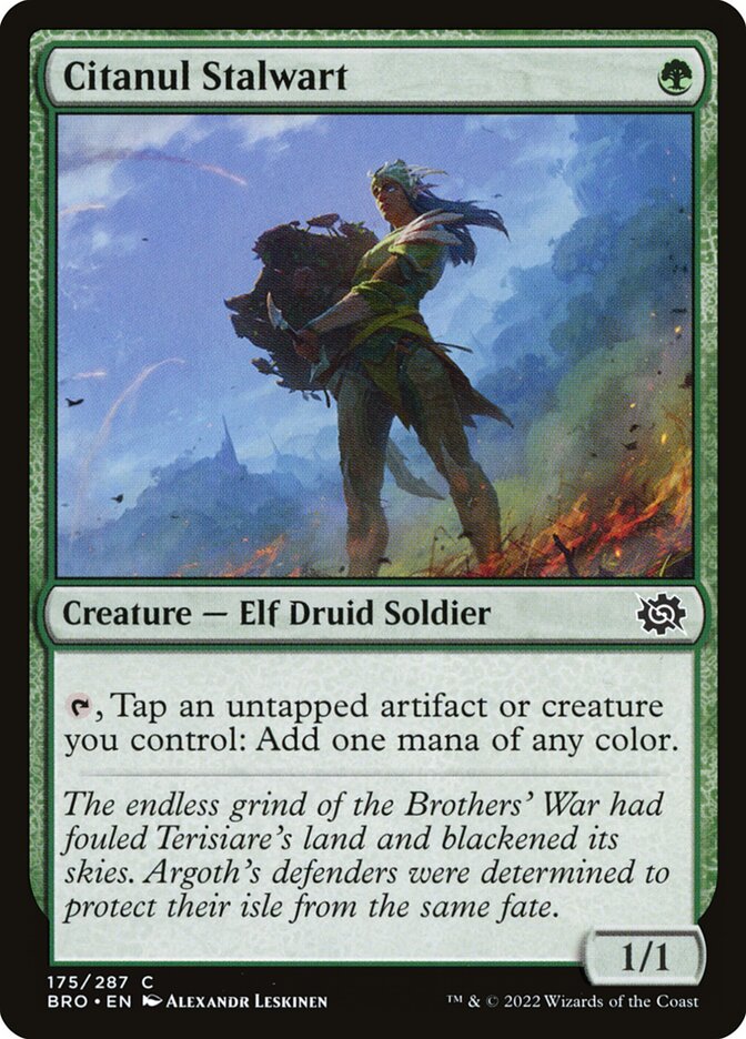 Citanul Stalwart BRO-175 The Brothers' War Magic card