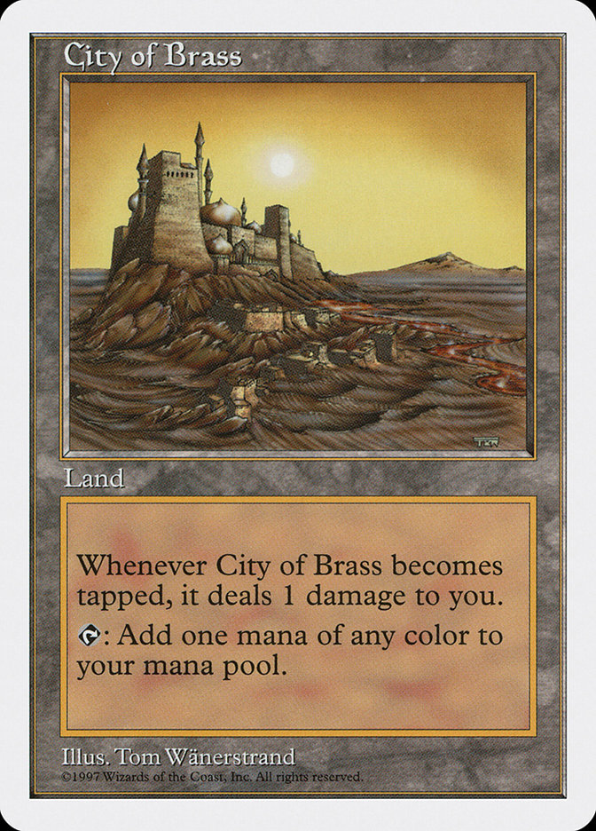 City of Brass 5ED-413 Fifth Edition Magic card
