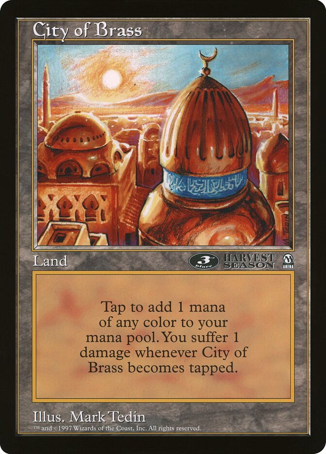 City of Brass OLEP-18 Oversized League Prizes Magic card