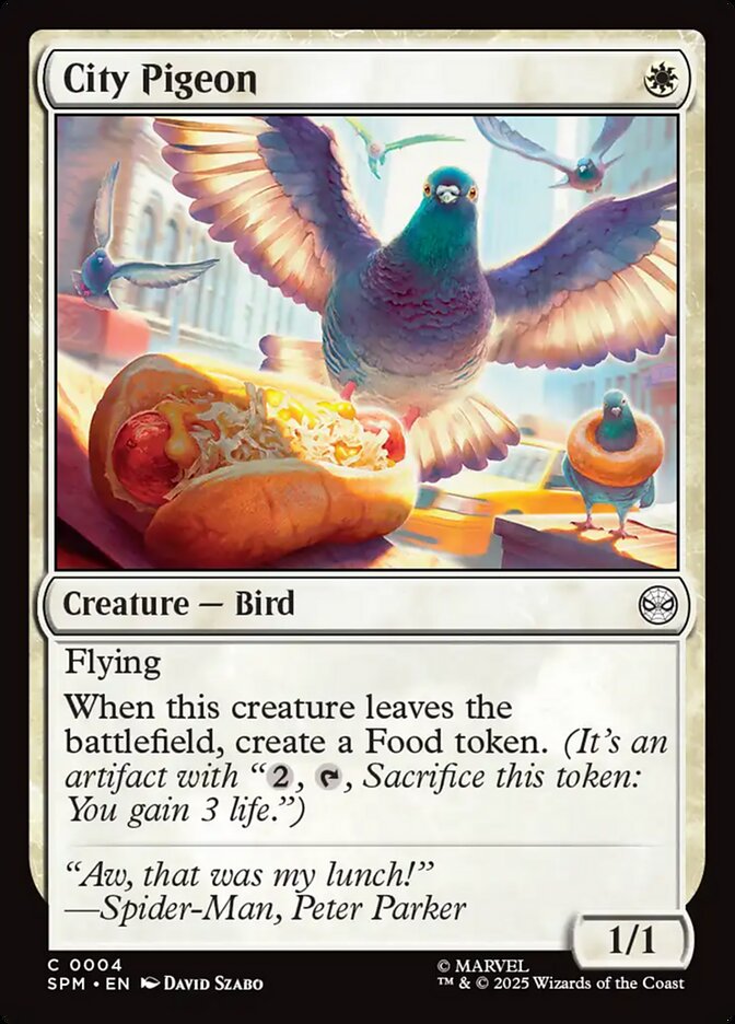 City Pigeon SPM-4 Marvel's Spider-Man Magic card