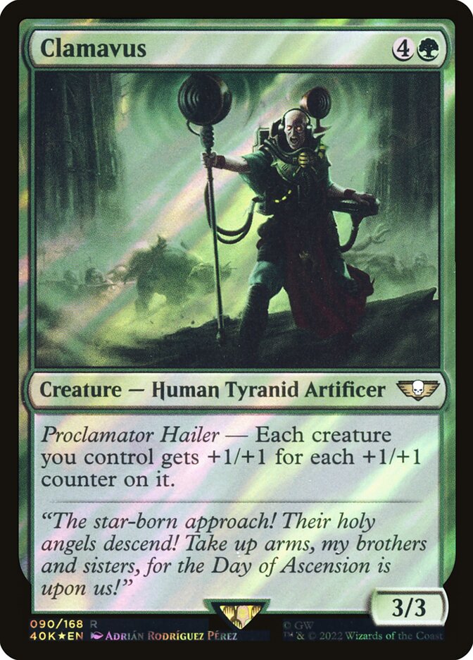 Clamavus 40K-90STAR Warhammer 40,000 Commander Magic card