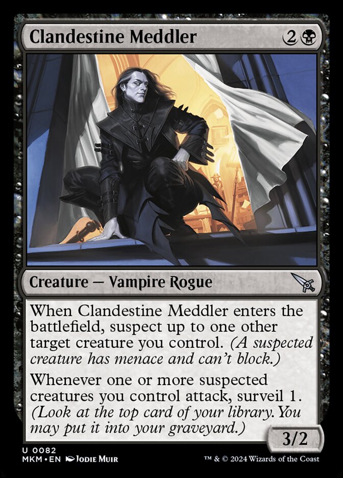 Clandestine Meddler MKM-82STAR Murders at Karlov Manor Magic card
