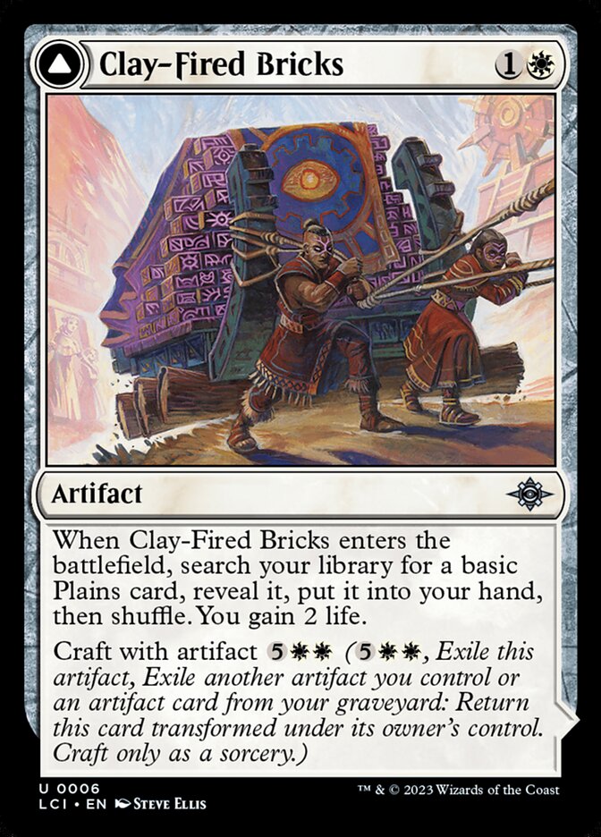 Clay-Fired Bricks // Cosmium Kiln LCI-6 The Lost Caverns of Ixalan Magic card
