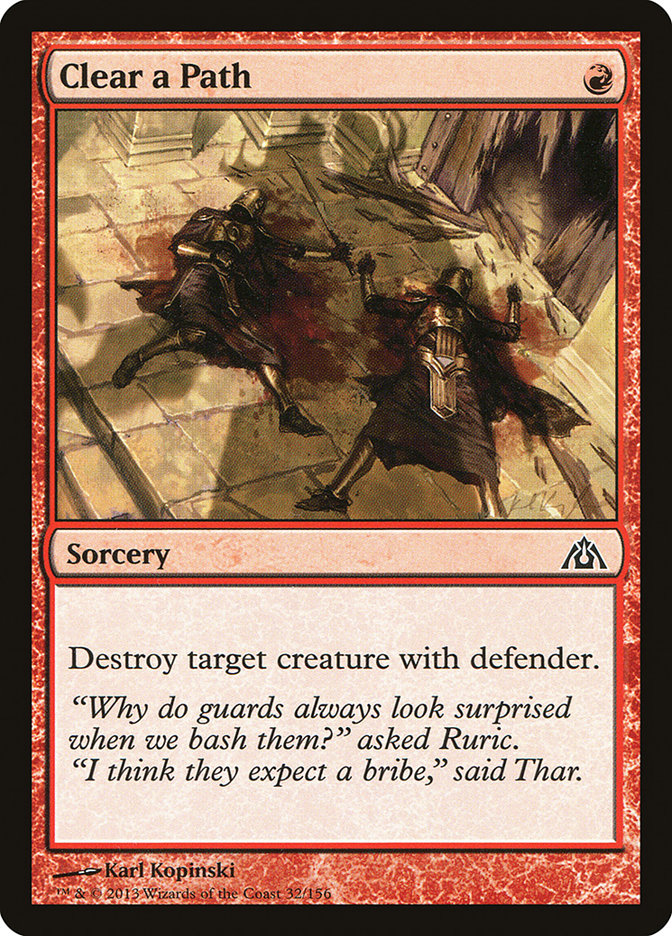 Clear a Path DGM-32 Dragon's Maze Magic card