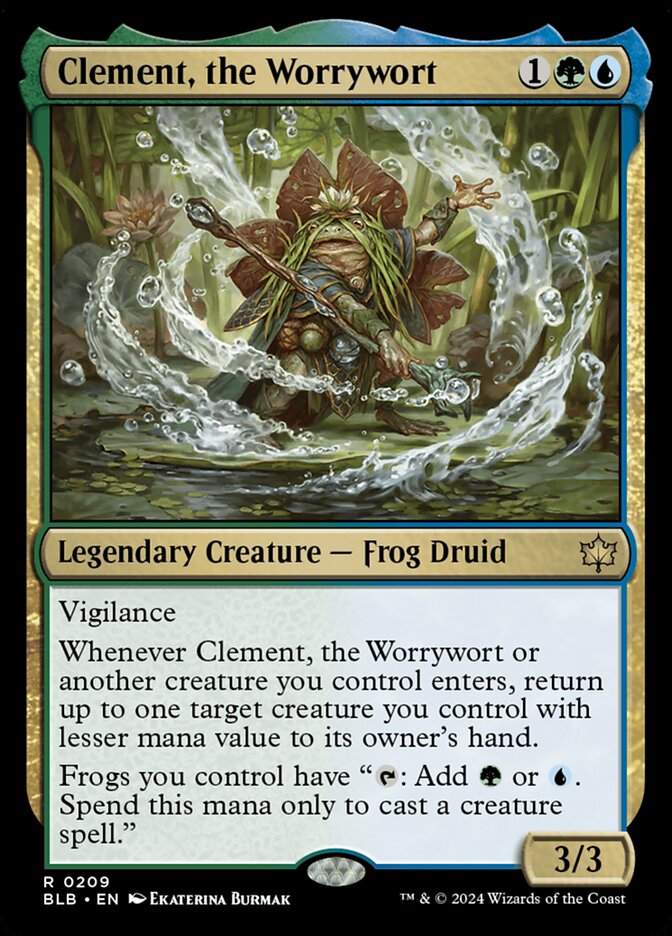 Clement, the Worrywort BLB-209 Bloomburrow Magic card