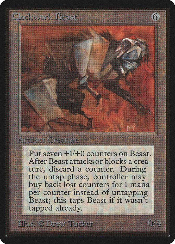 Clockwork Beast LEB-237 Limited Edition Beta Magic card