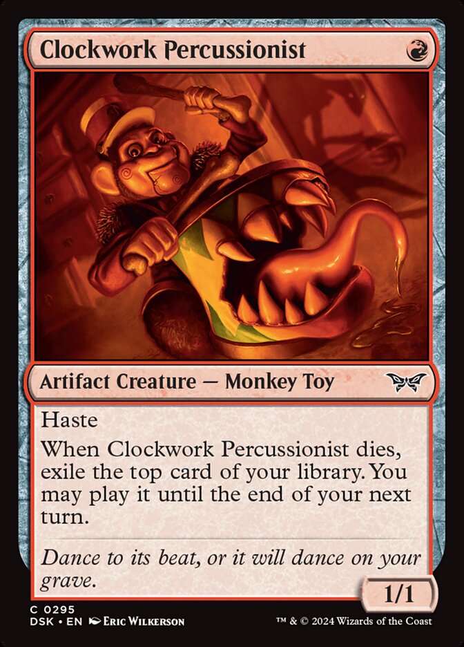 Clockwork Percussionist DSK-295 Duskmourn: House of Horror Magic card