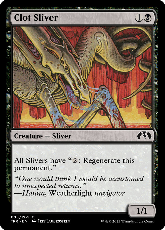 Clot Sliver TPR-85 Tempest Remastered Magic card