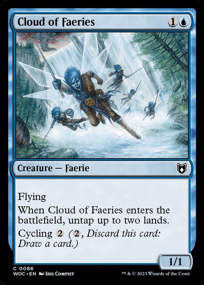 Cloud of Faeries WOC-86 Wilds of Eldraine Commander Magic card
