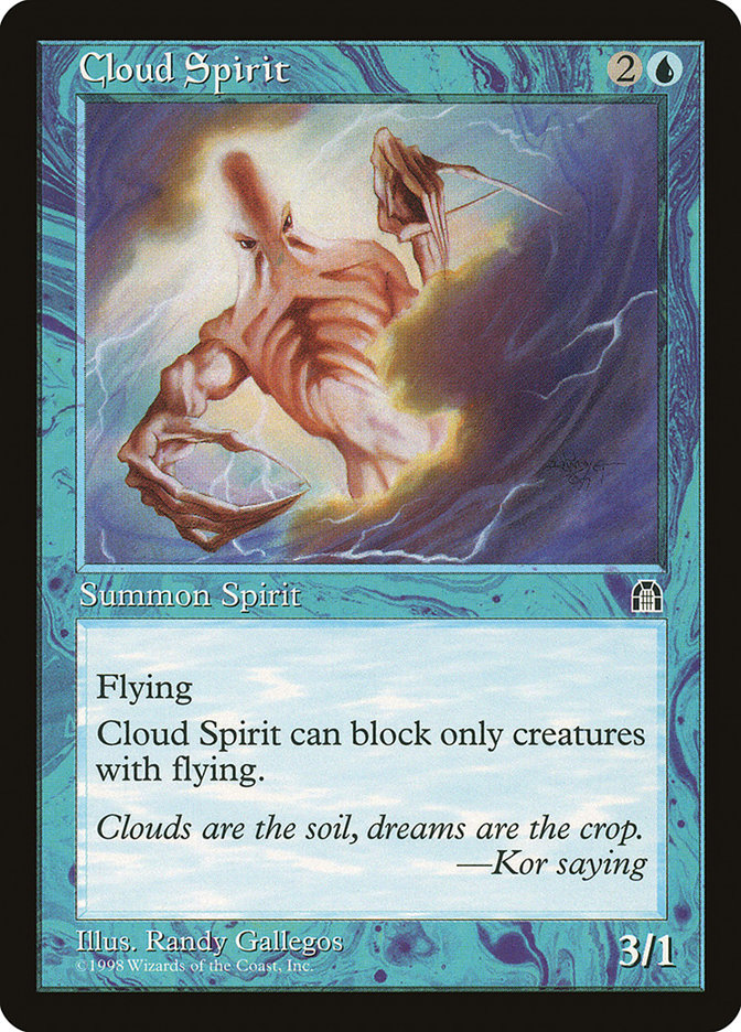 Cloud Spirit STH-26 Stronghold Magic card