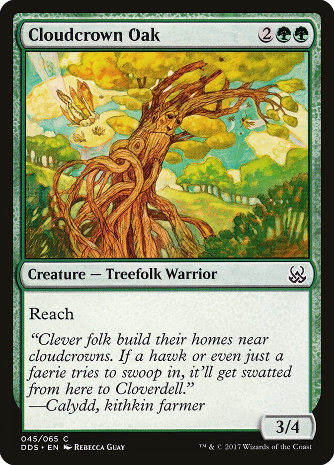 Cloudcrown Oak DDS-45 Duel Decks: Mind vs. Might Magic card