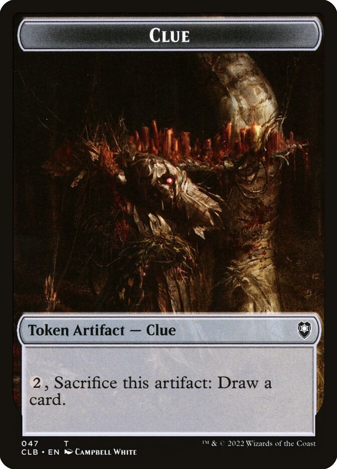 Clue TCLB-47 Battle for Baldur's Gate Tokens Magic card