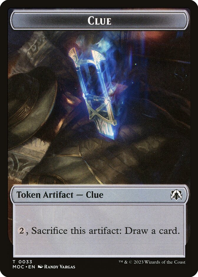 Clue TMOC-33 March of the Machine Commander Tokens Magic card