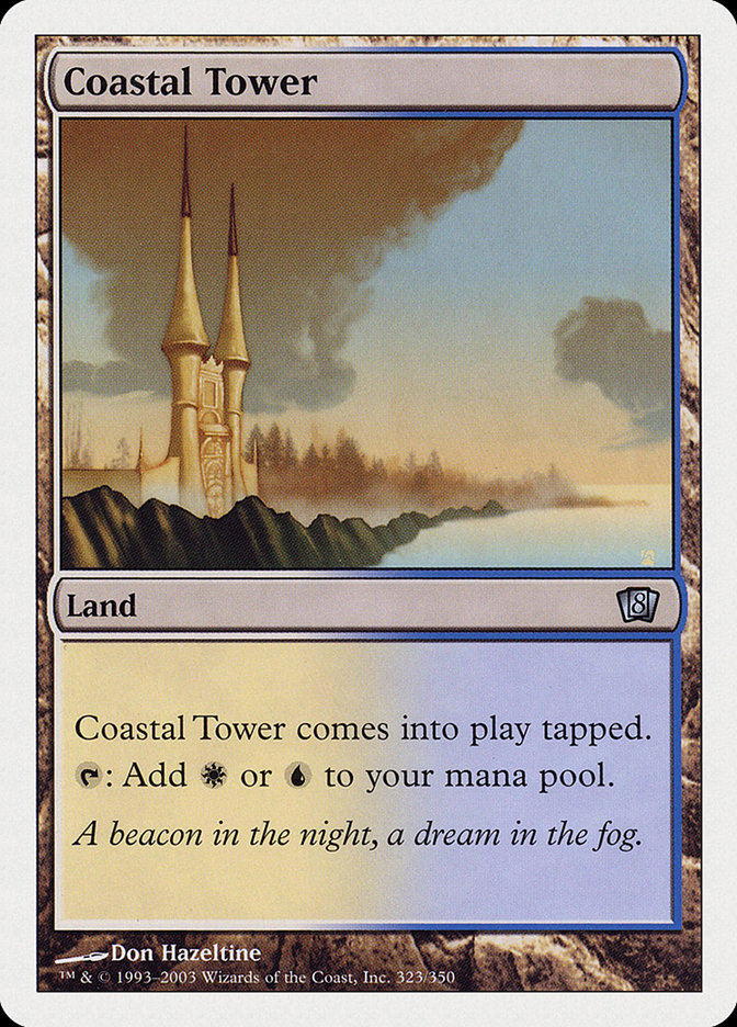 Coastal Tower 8ED-323 Eighth Edition Magic card