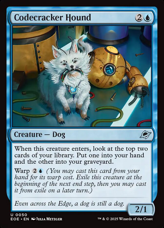Codecracker Hound EOE-50 Edge of Eternities Magic card
