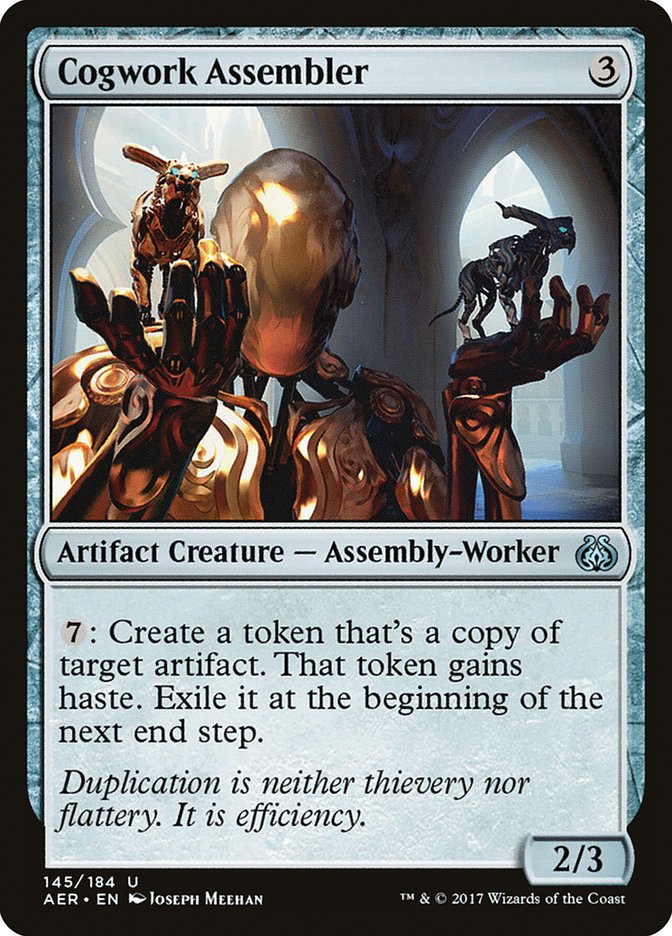 Cogwork Assembler AER-145 Aether Revolt Magic card
