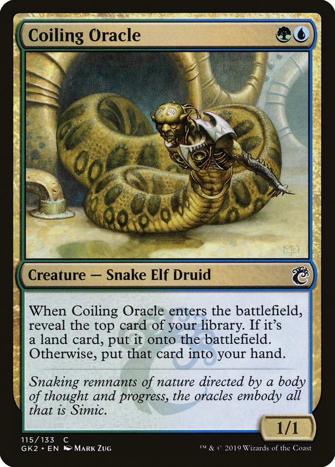 Coiling Oracle GK2-115 RNA Guild Kit Magic card