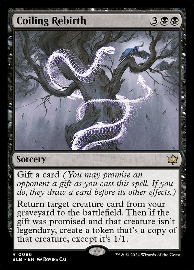 Coiling Rebirth BLB-86 Bloomburrow Magic card