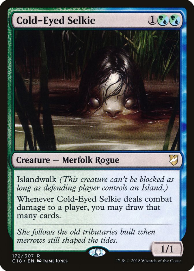 Cold-Eyed Selkie C18-172 Commander 2018 Magic card