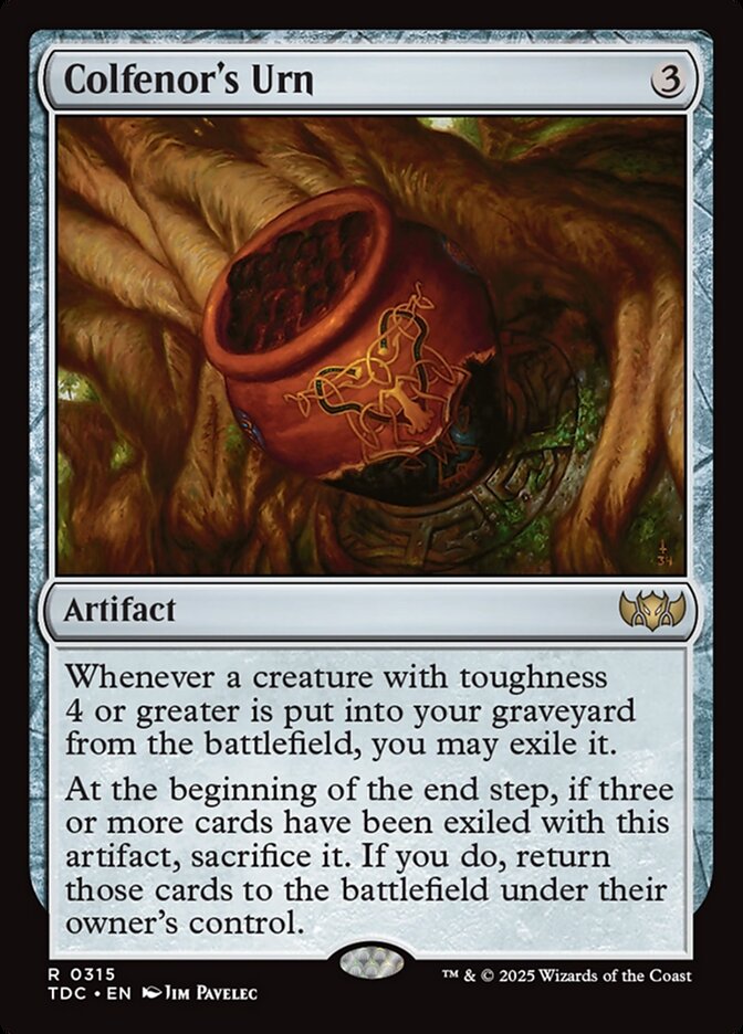 Colfenor's Urn TDC-315 Tarkir: Dragonstorm Commander Magic card