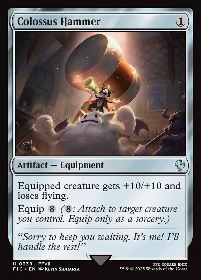 Colossus Hammer FIC-338 Final Fantasy Commander Magic card