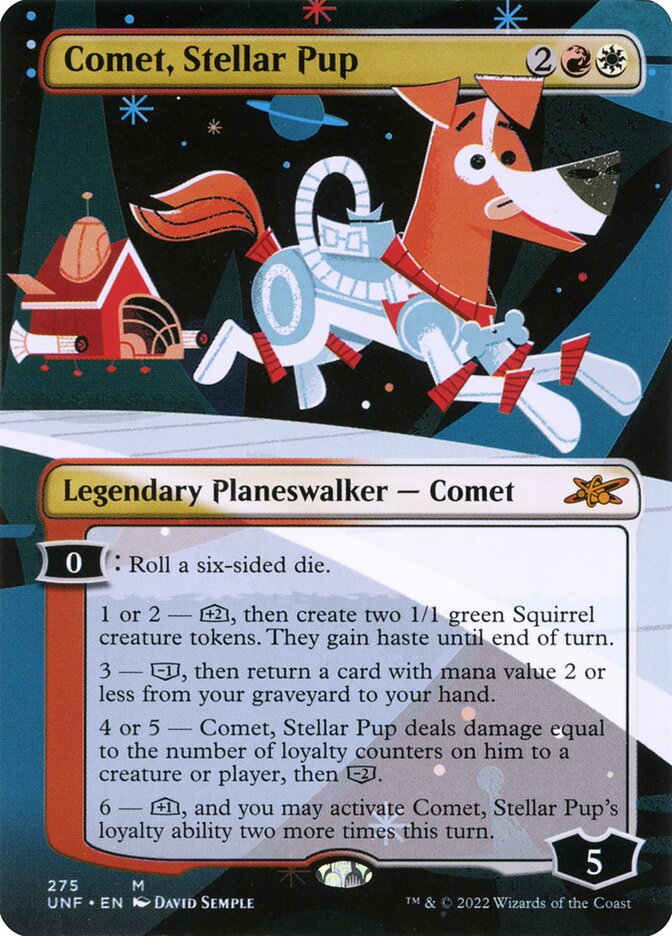 Comet, Stellar Pup UNF-275 Unfinity Magic card