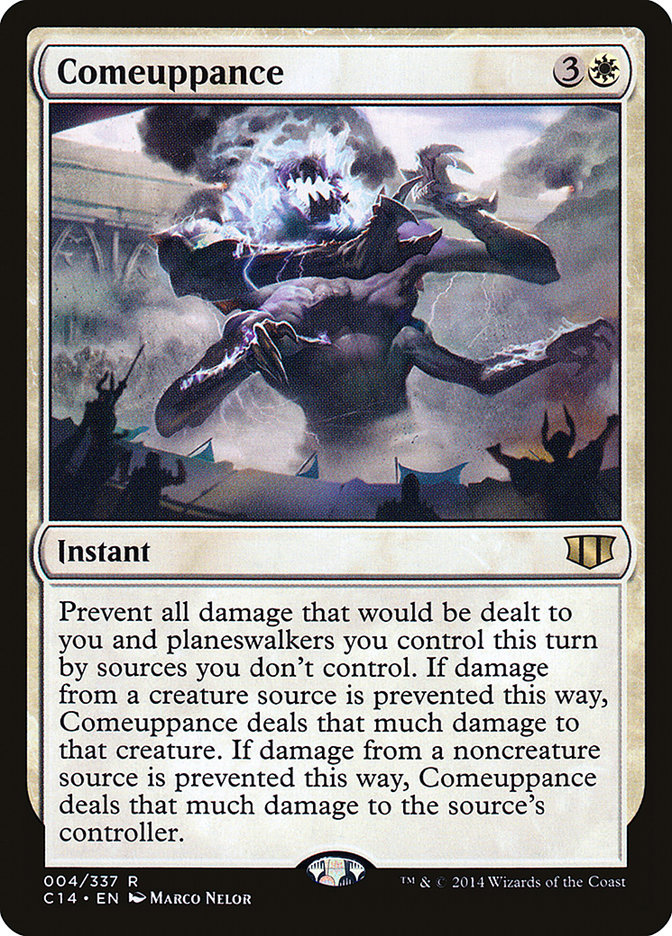 Comeuppance C14-4 Commander 2014 Magic card