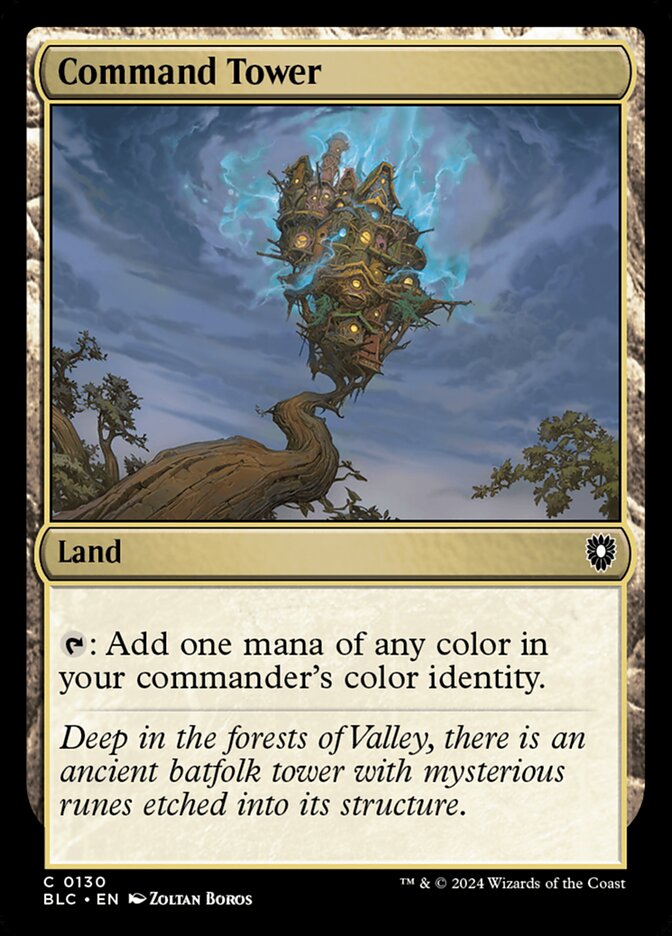 Command Tower BLC-130 Bloomburrow Commander Magic card