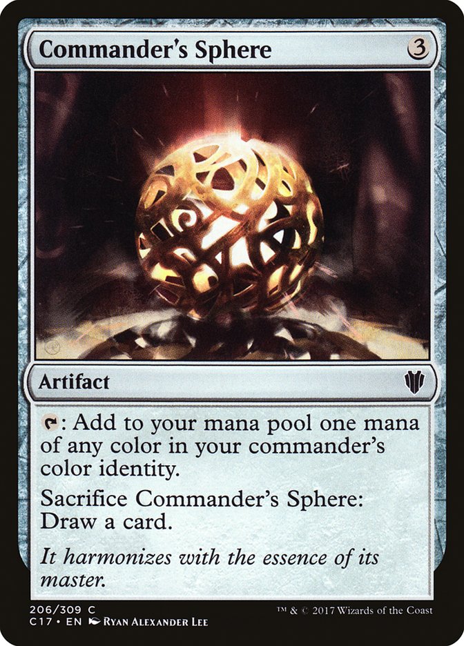 Commander's Sphere C17-206 Commander 2017 Magic card