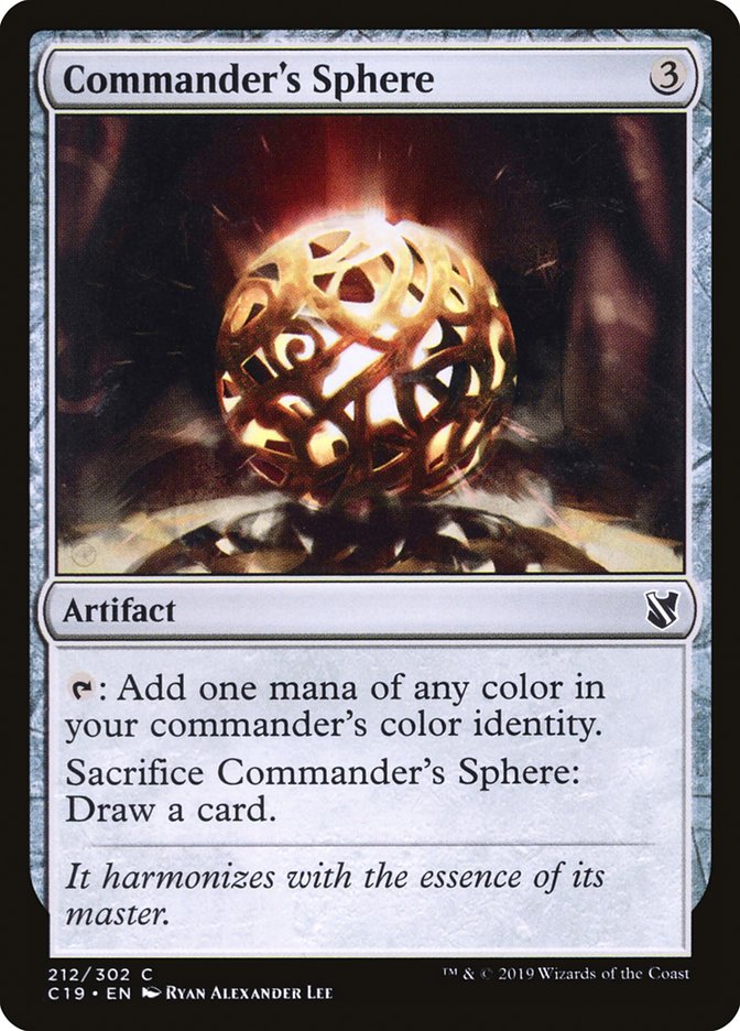 Commander's Sphere C19-212 Commander 2019 Magic card