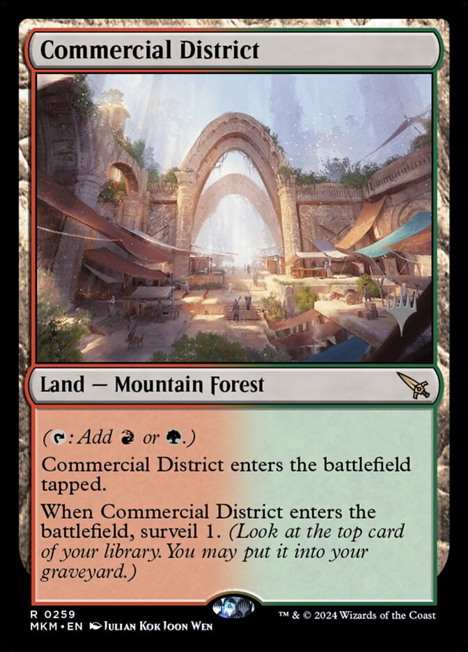 Commercial District PMKM-259P Murders at Karlov Manor Promos Magic card