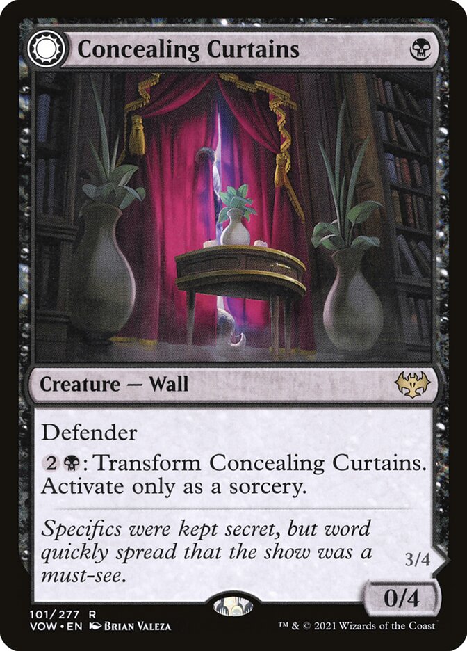 Concealing Curtains // Revealing Eye VOW-101 Innistrad: Crimson Vow Magic card