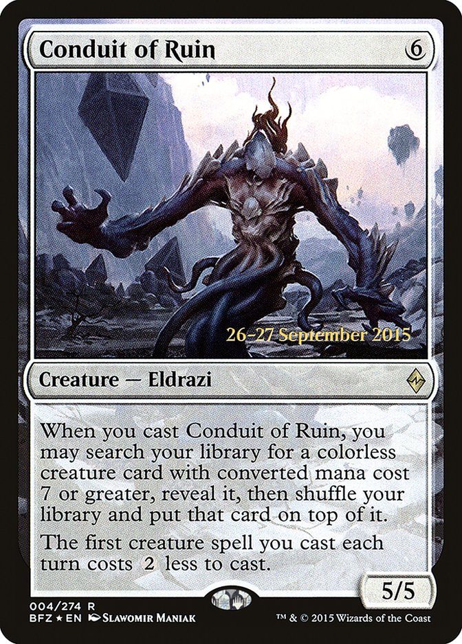 Conduit of Ruin PBFZ-4S Battle for Zendikar Promos Magic card